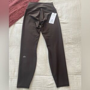 ALO Women’s Airlift 7/8 High Waist espresso leggings size small